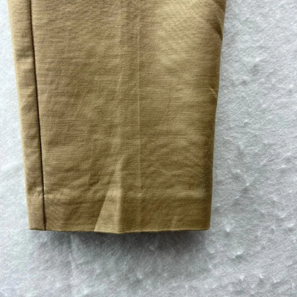 Van Heusen Studio Pants Women's Sz 4 Camel Brown Cropped Slim Fit Stretch Pocket - Picture 11 of 12